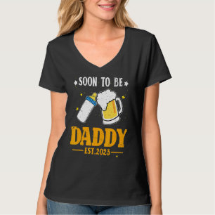 Camiseta Padre Futuro Pronto Será Un Embarazo De Papi