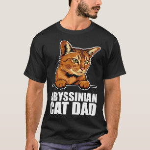 Camiseta padre gato abisinio