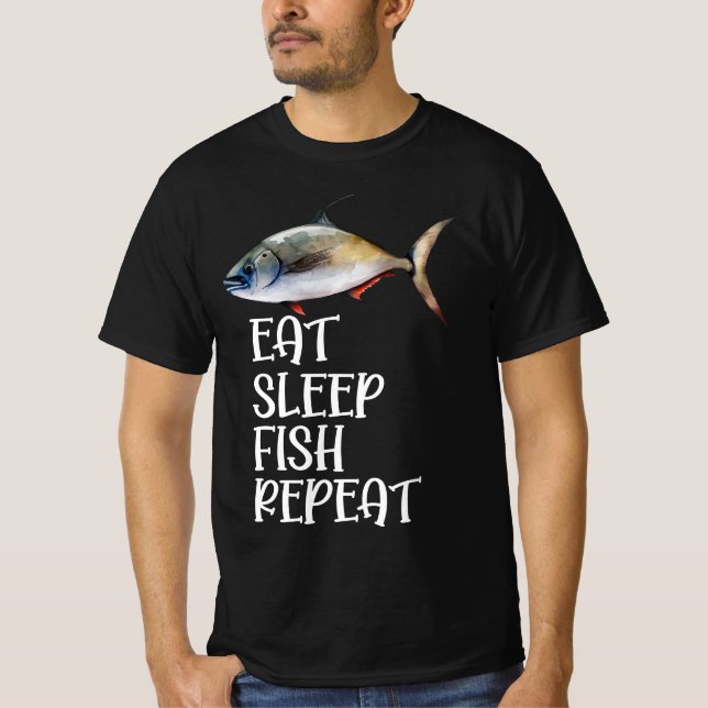 Camiseta Padre gracioso de pescando (Anverso)