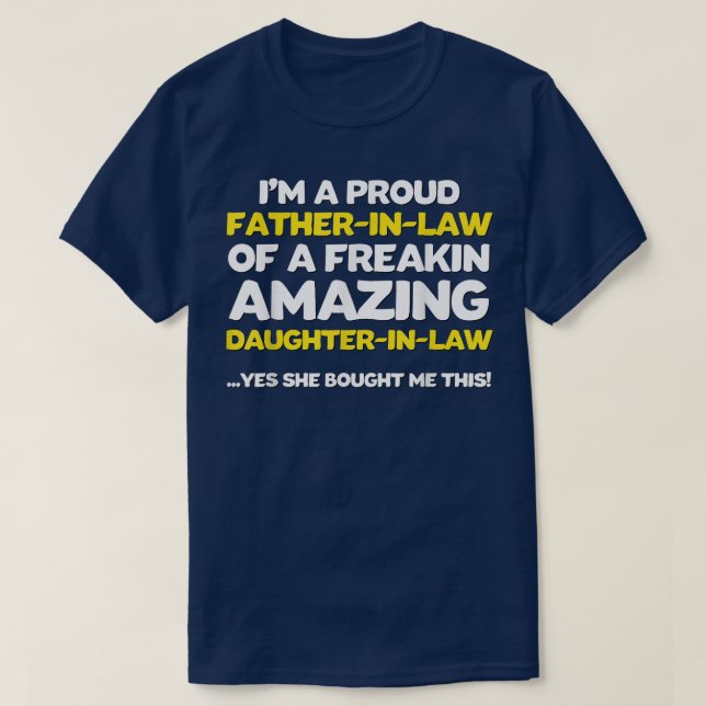 Camiseta Padre gracioso en derecho Día del padre regalo a l (Diseño del anverso)