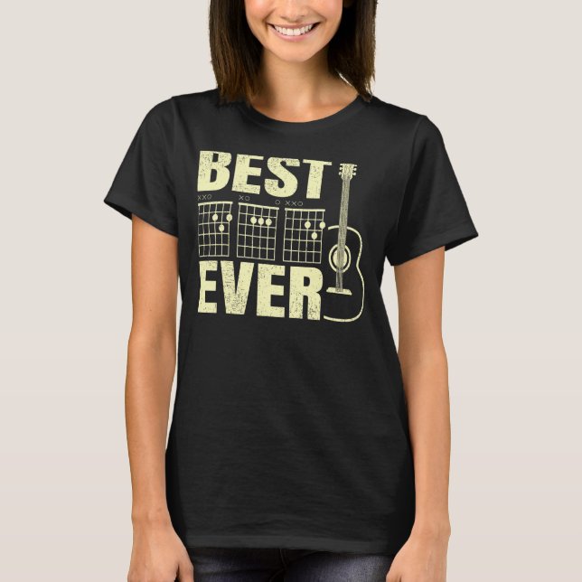 Camiseta Padre Guitariano Mejor Padre Que Papá Noel Guit (Anverso)