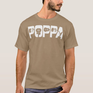 Camiseta Padre Guitariano Retro Poppa Guitar Padres Día Mu