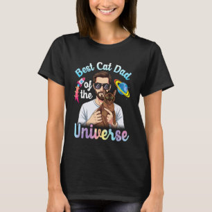 Camiseta Padre Havana Brown Mejor Papá Gato del Universo C