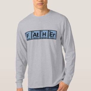 Camiseta Padre hecho de elementos