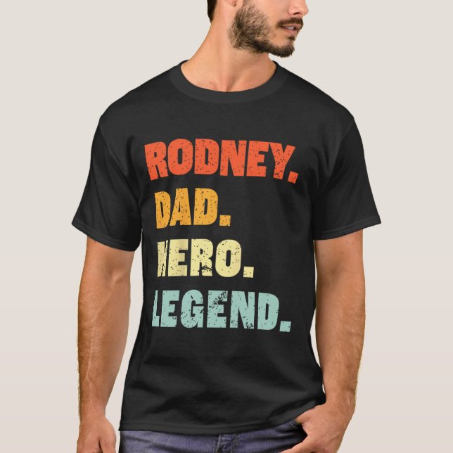 Camiseta Padre Hero Leyenda Nombre Personalizado Padres D (Anverso)