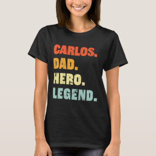 Camiseta Padre Hero Leyenda Nombre Personalizado Padres D
