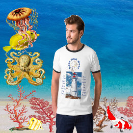 Camiseta Padre Hija Faro De Bond Mejor Padre Que Azul