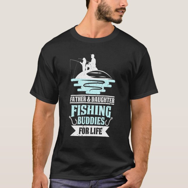 Camiseta Padre Hija Pescadores De Pescado De Por Vida (Anverso)