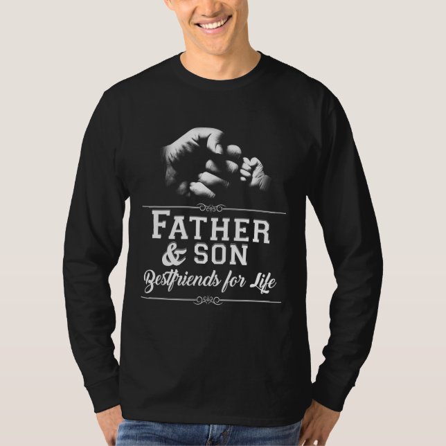 Camiseta Padre hijo amigos puño bulto papá Día Fami (Anverso)