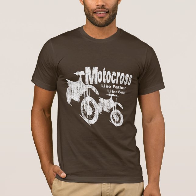 Camiseta Padre/Hijo de Motocross (Anverso)