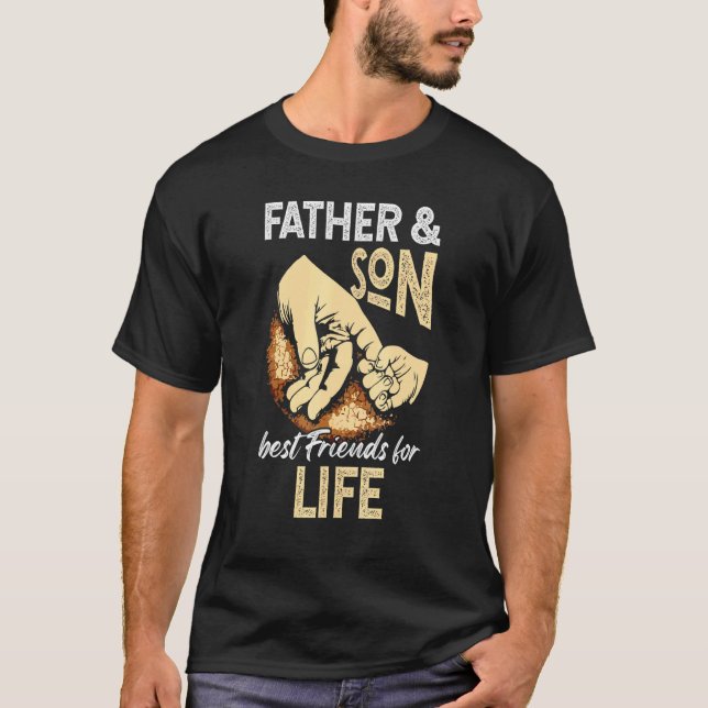 Camiseta Padre Hijo Mejor Amigos Para Los Padres Que Coinci (Anverso)