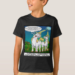 Camiseta Padre/Hijo Unicornio Bonding Divertido