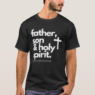Camiseta Padre, Hijo y Espíritu Santo - Guerrero Jesús Cruz