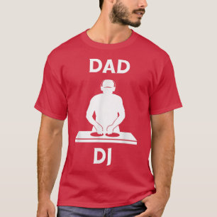 Camiseta Padre Hip Ho de Productor Turnable de Música DJ de