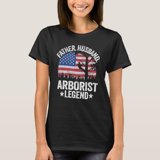 Camiseta Padre Hombres Esposo Arborismo Legendamos Fl Estad (Anverso)