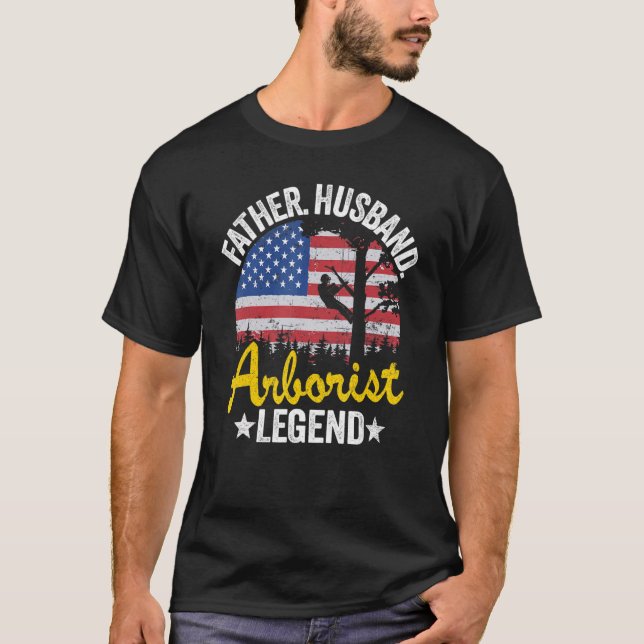 Camiseta Padre Hombres Esposo Arborismo Legendamos Fl Estad (Anverso)