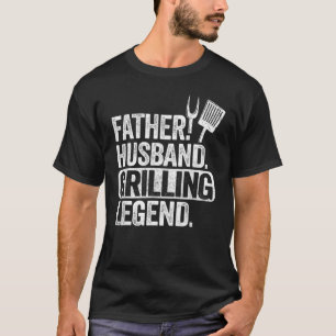 Camiseta Padre Hombres Esposo Grill Legal Grillfather Sm