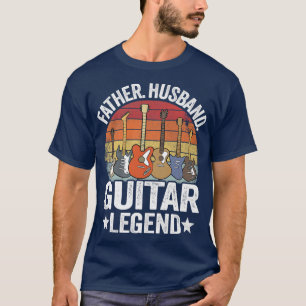 Camiseta Padre Hombres Marido Leyenda de guitarra Guitar Da