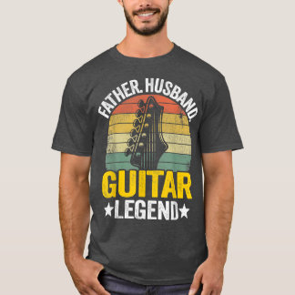 Camiseta Padre Hombres Marido Leyenda de guitarra Guitar Da