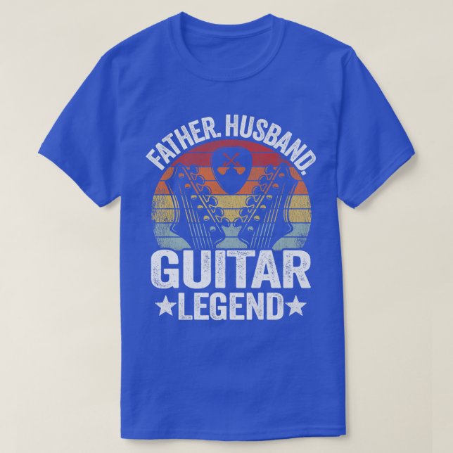 Camiseta Padre Hombres Marido Leyenda de guitarra Guitar Da (Diseño del anverso)