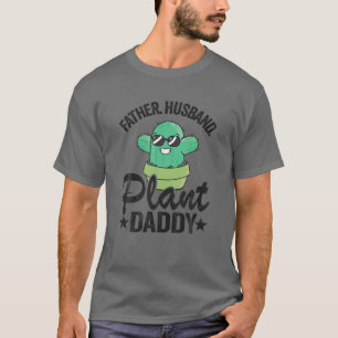 Camiseta Padre Hombres Planta Esposa Papi Funny Cactus Gard