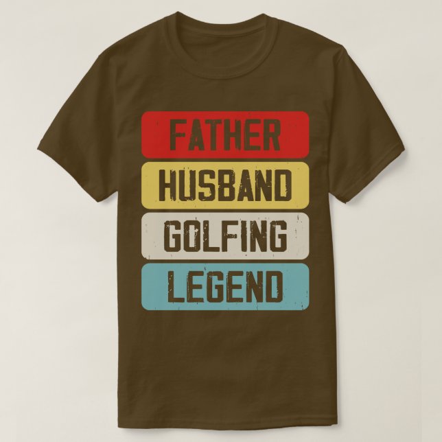 Camiseta Padre Hus GolfingT Shirt Para Hombres (Diseño del anverso)