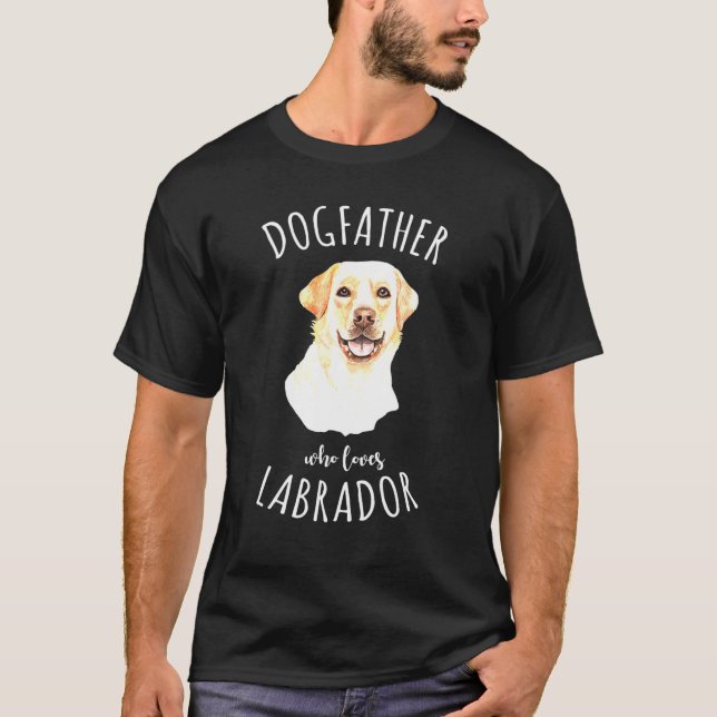 Camiseta Padre Labrador - Mejor Dueño De Perro (Anverso)