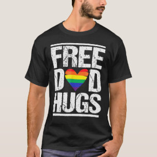 Camiseta Padre Libre Abraza Lgbt Orgullo Arcoiris Stepfa