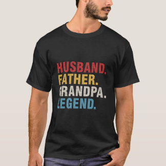 Camiseta Padre marido abuelo leyenda padre padre papá papá