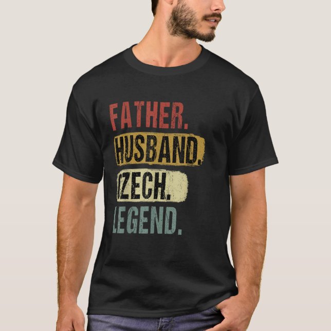 Camiseta Padre Marido Leyenda Checa Papá Grasa (Anverso)
