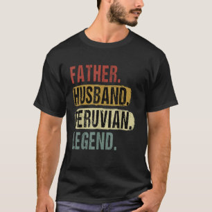 Camiseta Padre marido leyenda peruana Perú padre padre de f