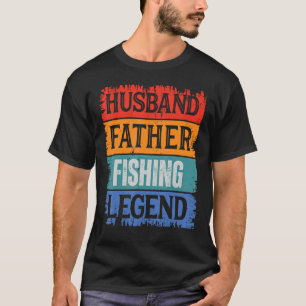 Camiseta Padre Marido Leyenda PESQUERA Orgulloso Papá Retro