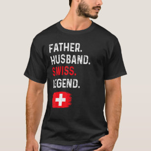 Camiseta Padre marido leyenda suiza papá orgulloso Suiza
