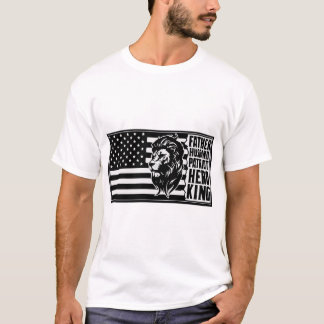 Camiseta Padre Marido Patriota Hero Rey Bandera de Estados 