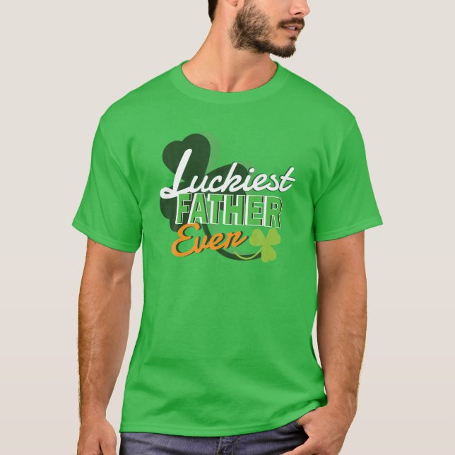 Camiseta Padre más afortunado de la familia en San Patricio (Anverso)