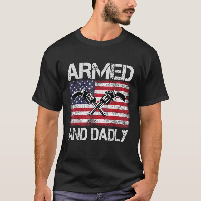 Camiseta Padre Muerto, Armado y Dadly Funny, para el Padre  (Anverso)