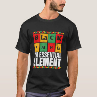 Camiseta Padre Negro El Día del Padre Elet Esencial