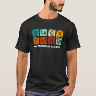 Camiseta Padre negro El elemento esencial es el padre diver