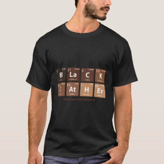 Camiseta Padre Negro Esencial Dejar Que El Papá Negro Día D