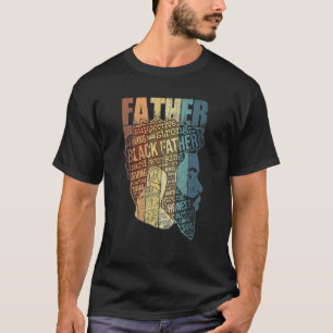 Camiseta Padre negro fuerte Rey afroamericano natural