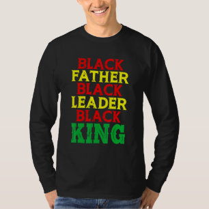 Camiseta Padre Negro Líder Negro Rey Negro Gran África