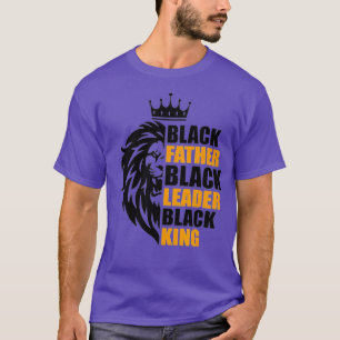 Camiseta Padre negro líder negro Rey negro padre Día Li