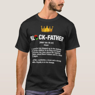 Camiseta Padre negro, padre nuevo, padre afroamericano