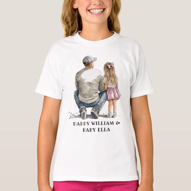 Camiseta Padre negro y bonos de la hija (10) (Anverso)