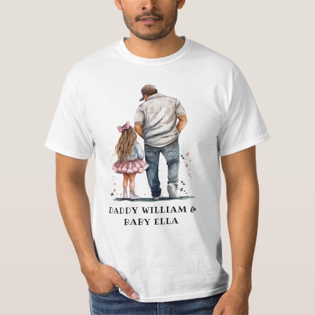 Camiseta Padre negro y bonos de la hija (14) (Anverso)