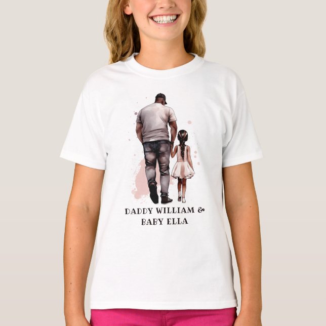 Camiseta Padre negro y bonos de la hija (8) (Anverso)