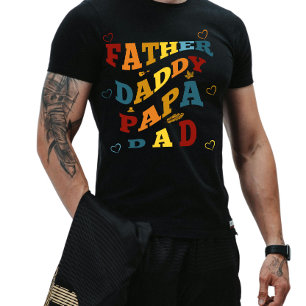 Camiseta Padre Occidente retro, papá, papá, papá