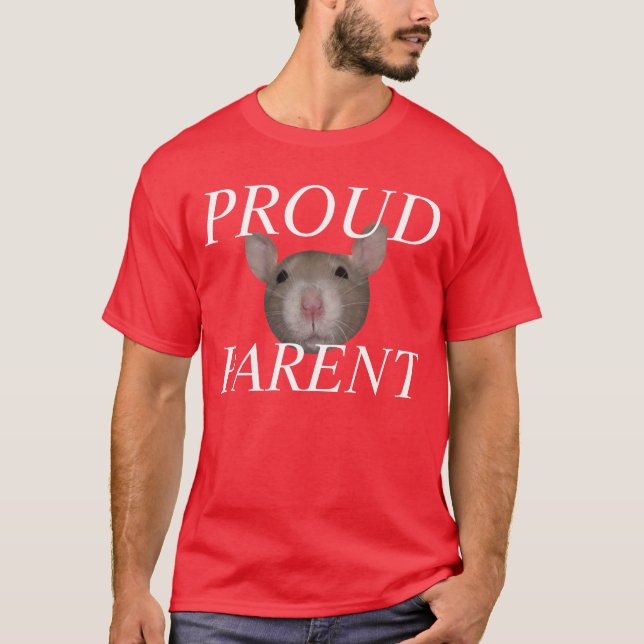 Camiseta padre orgulloso de la rata (Anverso)