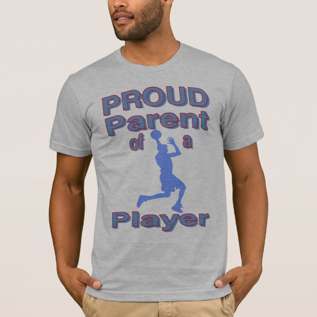 Camiseta Padre orgulloso del hijo del baloncesto (Anverso)
