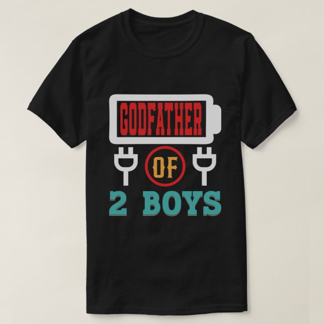 Camiseta PADRE PADRE De 2 Niños Batería Día (Diseño del anverso)